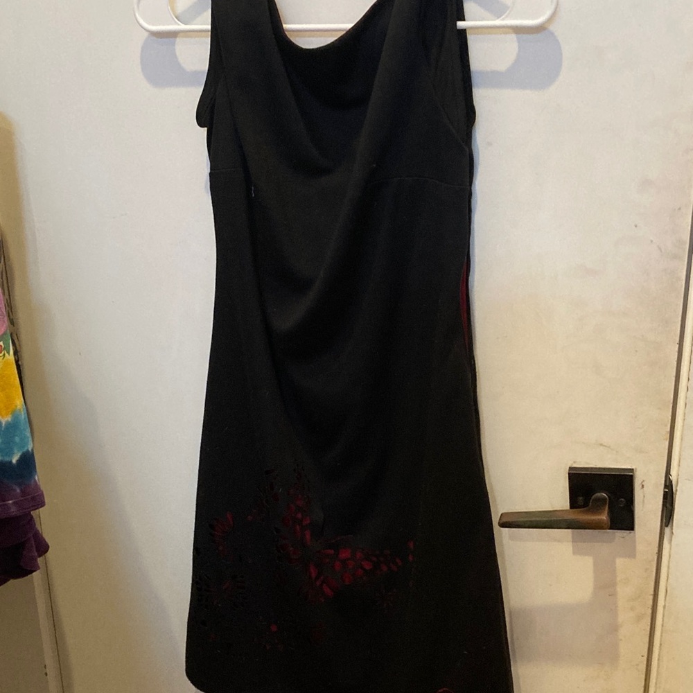 Elegant Black and Red Dress
